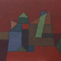 Abstract oil painting titled 'Untitled 1', 24x36 inches, by artist Ganesh Chavan on Canvas