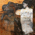 Figurative acrylic painting titled 'Untitled 1', 36x36 inches, by artist Swati Sable on Canvas