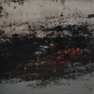 Abstract oil painting titled 'Untitled 1', 12x12 inches, by artist Vipta Kapadia on Canvas