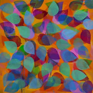 Nature acrylic painting titled 'Untitled 1', 21x21 inches, by artist Rahim Mirza on Canvas