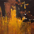 Abstract acrylic painting titled 'Untitled 1', 36x48 inches, by artist Sagar Bondre on Canvas