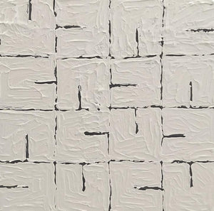 Abstract acrylic painting titled 'Untitled 1', 12x12 inches, by artist Sunny Malwatkar on Canvas