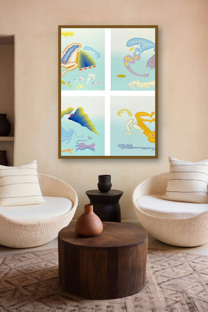 Untitled 1 (Metamorphosis) by artist Fayyaz Khan displayed in a Luxury gallery
