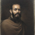 Figurative soft pastel drawing titled 'Untitled 1', 20x16 inches, by artist Vaibhav Naik on Paper