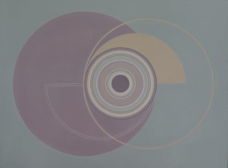 Abstract acrylic painting titled 'Untitled 1', 48x36 inches, by artist Dhruti Mahajan on Canvas