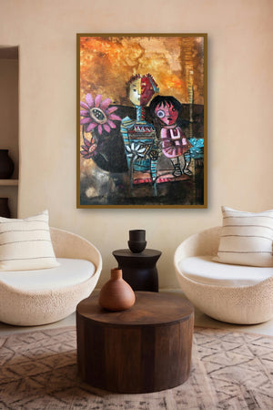 Untitled 1 (Interconnected) by artist Ekta Singh displayed in a Contemporary gallery