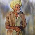 Figurative watercolor painting titled 'Untitled 1', 33x22 inches, by artist Nishikant Palande on Paper
