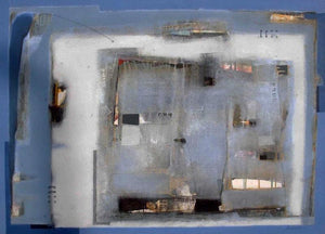 Abstract acrylic painting titled 'Untitled 10', 36x48 inches, by artist Sachin Pakhale on Canvas