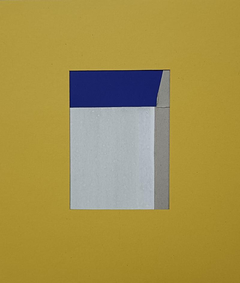 Abstract mixed media painting titled 'Untitled 10', 9x8 inches, by artist Rohit Bhanushali on Paper