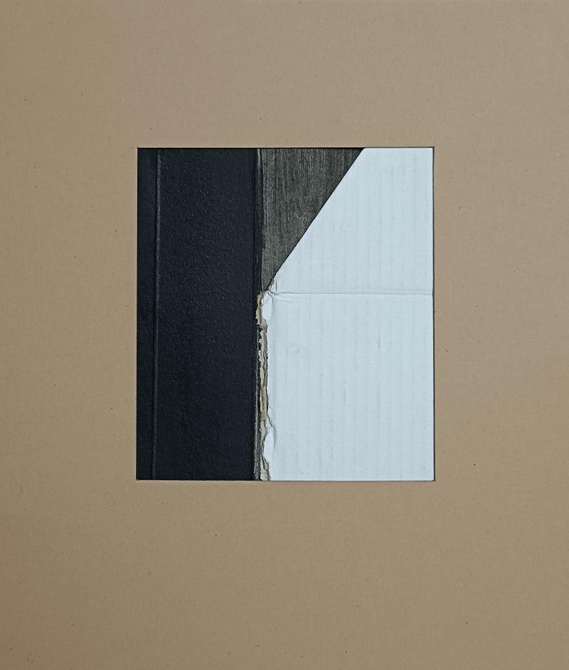 Abstract mixed media painting titled 'Untitled 11', 9x8 inches, by artist Rohit Bhanushali on Paper