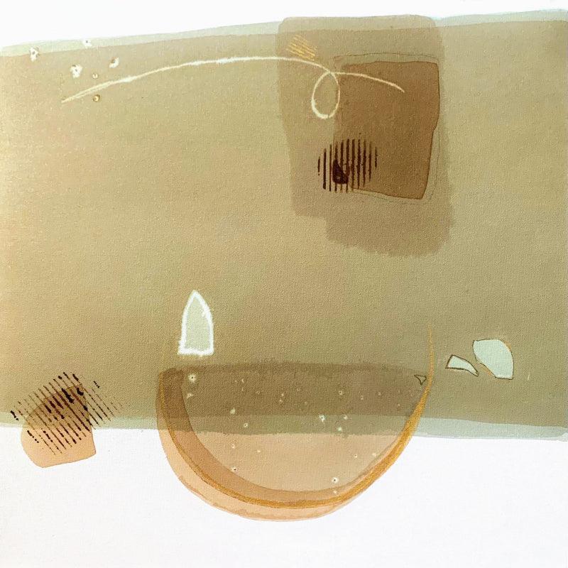 Abstract mixed media painting titled 'Untitled 115', 24x24 inches, by artist Veena Jain on Canvas