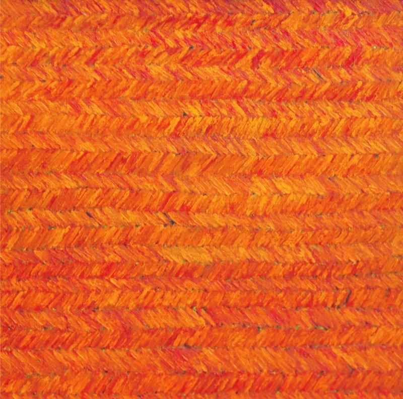 Abstract oil painting titled 'Untitled 12', 18x18 inches, by artist Anil Tagad on Canvas