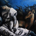 Figurative acrylic painting titled 'Untitled 12', 36x48 inches, by artist Arya Chowdhury on Canvas