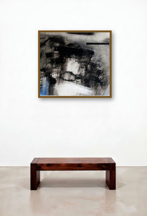 Untitled 12 (Whispers of the Void) by artist Somanth Adamane displayed in a Urban Loft Family Room