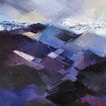 Landscape acrylic painting titled 'Untitled 12', 12x12 inches, by artist Solomon Rajendiran on Canvas