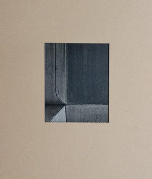 Untitled 12 (Hidden Depths**) by Rohit Bhanushali, Original Mixed Media Abstract Painting on Paper, X-Small Vertical Wall Art