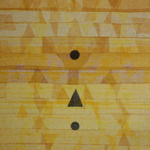 Abstract mixed media painting titled 'Untitled 121', 48x48 inches, by artist Vivek Nimbolkar on Canvas