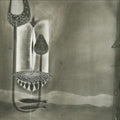 Abstract charcoal drawing titled 'Untitled 126', 14x22 inches, by artist Narendra Jatav on Paper