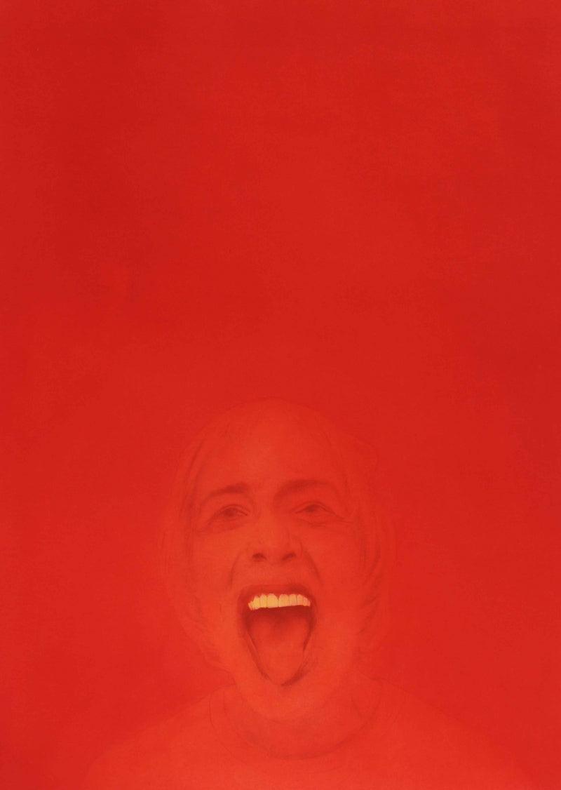 Figurative watercolor painting titled 'Untitled 13', 40x30 inches, by artist Prabhakar Singha on 300gsm Paper