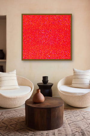 Untitled 13 (Ruby artist Radiance) by artist Anil Tagad displayed in a Contemporary gallery