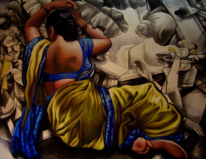 Untitled 13 Painting by Arya Chowdhury | ArtZolo.com