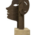 Figurative sculpture titled 'Untitled 14', 31x17x16 inches, by artist Milan Desai on Mild Steel, Wood