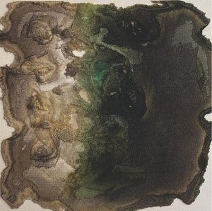 Abstract mixed media painting titled 'Untitled 14', 8x8 inches, by artist Shilpa Nikam on Paper Board