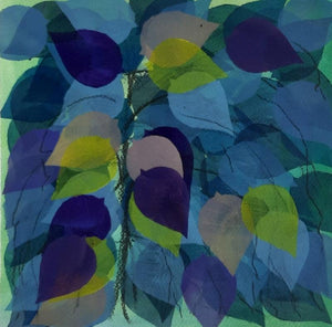 Nature acrylic painting titled 'Untitled 14', 12x12 inches, by artist Rahim Mirza on Paper