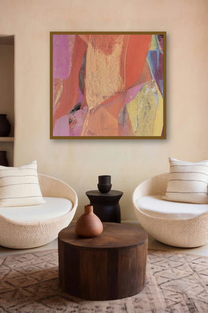 Untitled 140 (Red Violet) by artist Siddhesh Rane displayed in a Boutique gallery