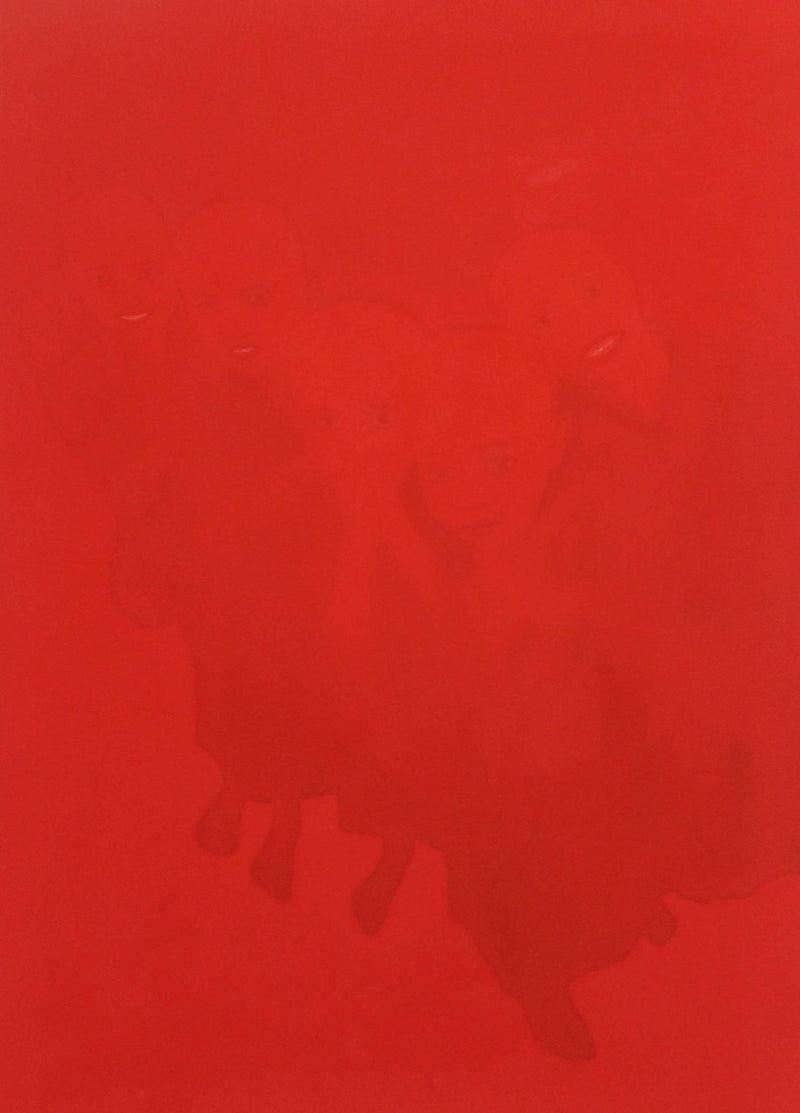 Figurative watercolor painting titled 'Untitled 16', 29x21 inches, by artist Prabhakar Singha on 300gsm Paper