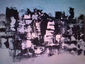 Abstract oil painting titled 'Untitled 16', 36x48 inches, by artist Vipta Kapadia on Canvas