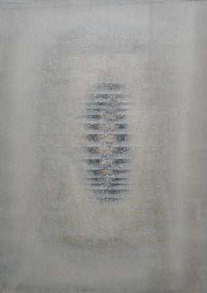 Abstract mixed media painting titled 'Untitled 17', 29x22 inches, by artist Rupesh Pawar on Paper
