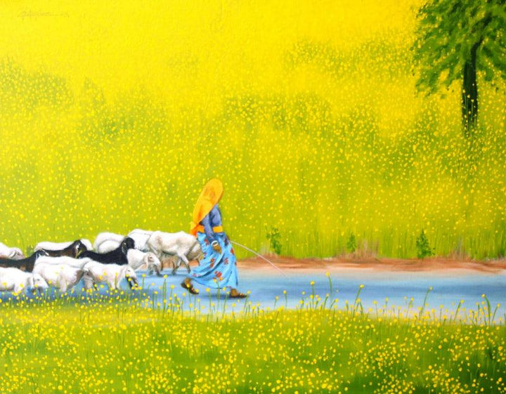 Untitled 17 Painting by Pratap Kore | ArtZolo.com
