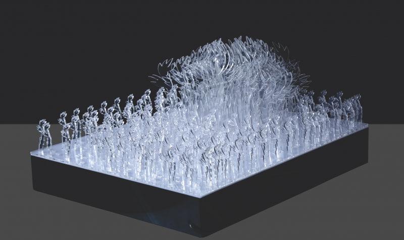 Figurative sculpture titled 'Untitled 18', 15x21x6 inches, by artist Vidya Sagar Singh on Mixed Media