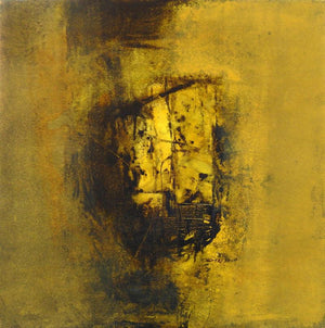 Abstract acrylic painting titled 'Untitled 19', 18x18 inches, by artist Umesh Patil on Canvas