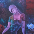 Figurative acrylic painting titled 'Untitled 19', 48x36 inches, by artist Bikash Mohanta on Canvas