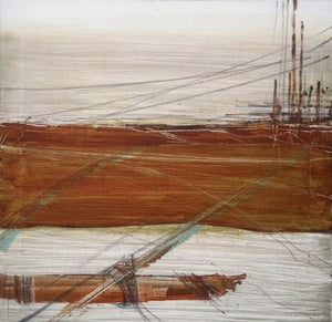 Seascape acrylic painting titled 'Untitled 2', 24x24 inches, by artist Hari Dhongade on Canvas