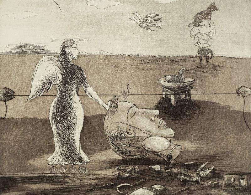 contemporary printmaking titled 'Untitled 2', 13x17 inches, by artist Sunil Darji on Paper