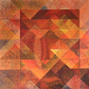 Abstract acrylic painting titled 'Untitled 2', 36x36 inches, by artist Mansi Palshikar on Canvas