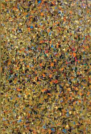 Abstract oil painting titled 'Untitled 2', 30x24 inches, by artist Vinit Kumar on Canvas