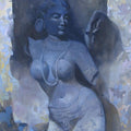 Figurative watercolor painting titled 'Untitled 2', 30x22 inches, by artist Bhargavkumar Kulkarni on Paper