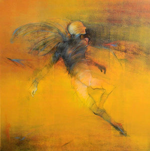 contemporary acrylic painting titled 'Untitled 2', 30x30 inches, by artist Sajal Patra on Canvas