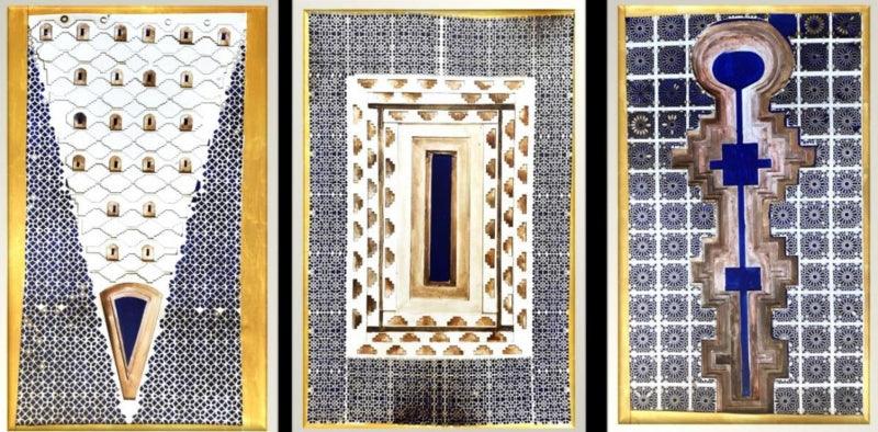 Abstract sculpture titled 'Untitled 2', 20x30x2 inches, by artist Sangam Vankhade on mixedmedia