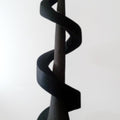 Abstract sculpture titled 'Untitled 2', 36x12x12 inches, by artist Hariram Phad on Black Basalt Stone