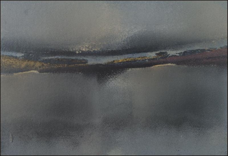 Abstract acrylic painting titled 'Untitled 2', 5x7 inches, by artist Hemant Dhane on Paper