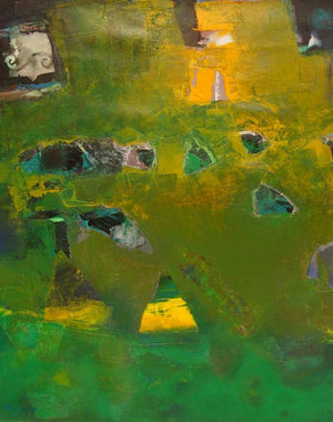 Abstract acrylic painting titled 'Untitled 2', 30x24 inches, by artist Ranadip Mukherjee on Canvas