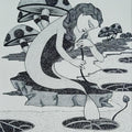 Figurative ink drawing titled 'Untitled 2', 16x11 inches, by artist Chandrashekhar Kumavat on Paper