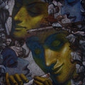 Figurative mixed media painting titled 'Untitled 2', 24x20 inches, by artist Arya Chowdhury on Canvas