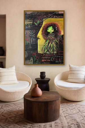 Untitled 2 (A Whimsical World) by artist Ekta Singh displayed in a Museum Style gallery