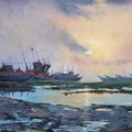 Seascape acrylic painting titled 'Untitled 2', 20x24 inches, by artist Satyabrata Karmakar on Canvas